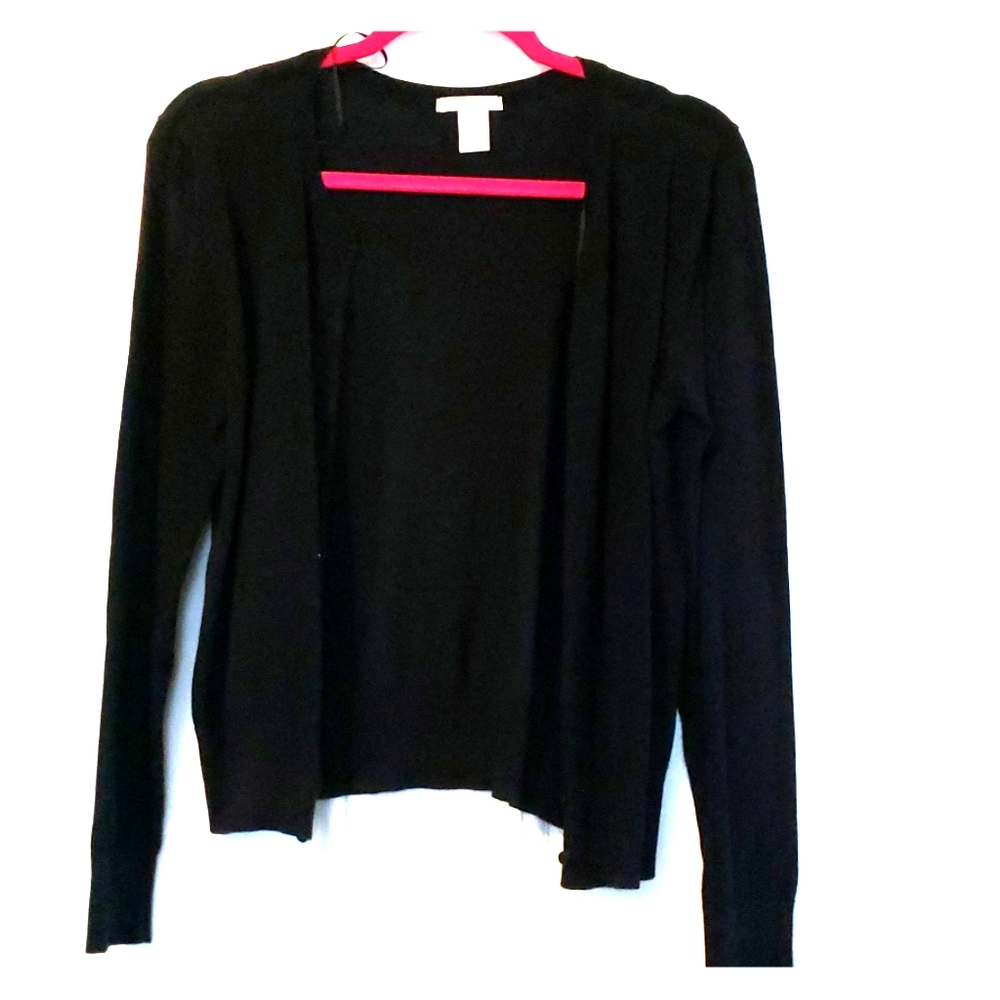 Basic black cardigan